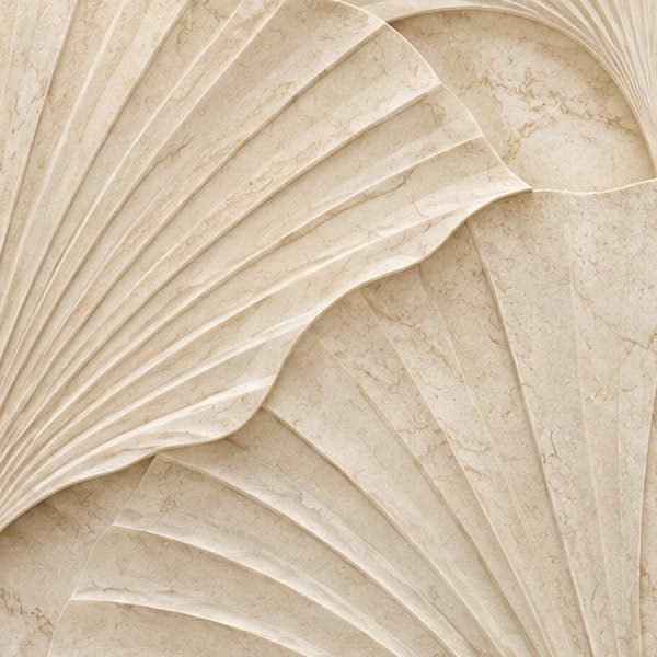 Detail: ginkgoreliëf in ivoor