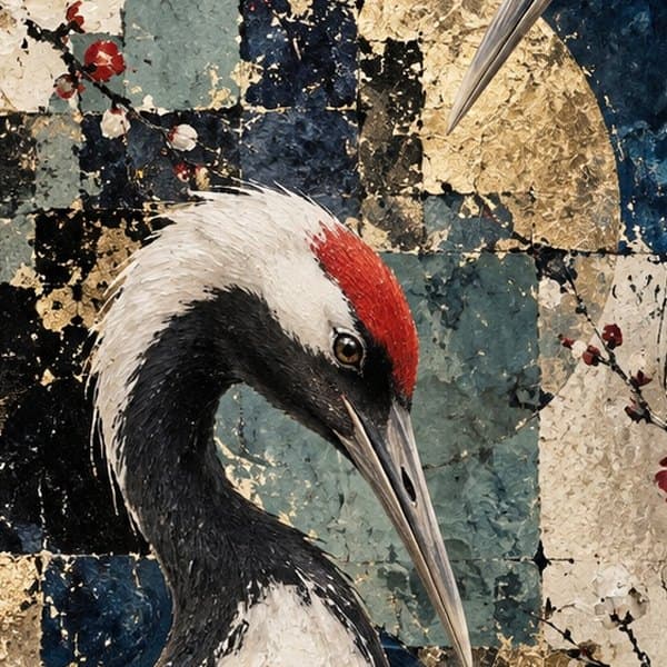 Detail: Kraanvogels