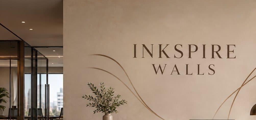 Detail: logo en lijnen