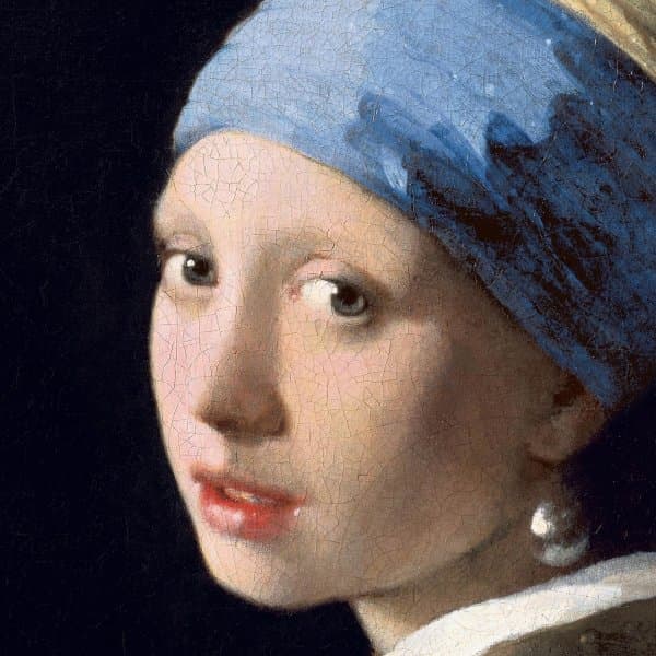 Detail: Meisje met de parel