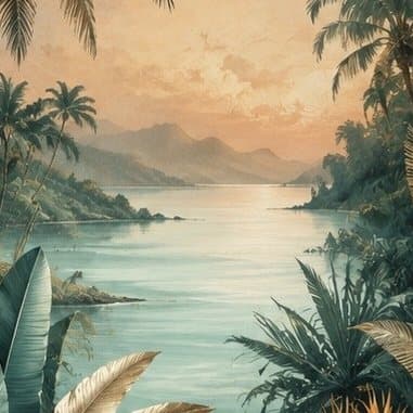 Detail: tropische baai
