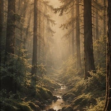Detail: zonlicht in het bos