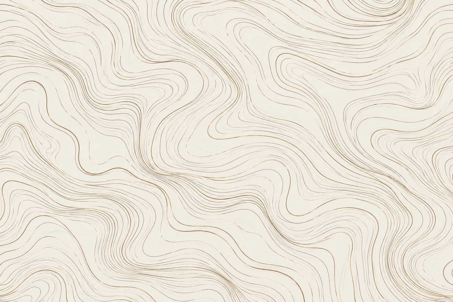 Gouden contourlijnen: muurprint zonder kader, geprint op de muur